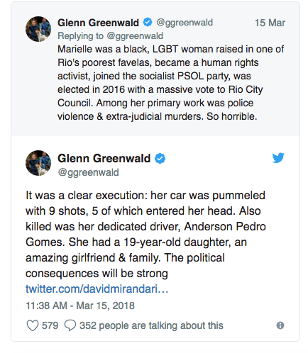 Marielle Franco Glenn Greenwald