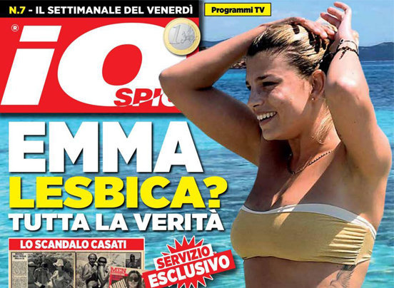 Emma Marrone Lesbica copertina Io Spio