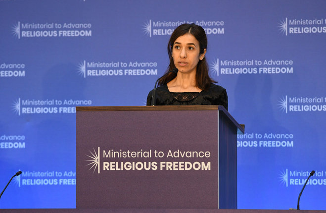 Nadia Murad Premio Nobel per la Pace 2018