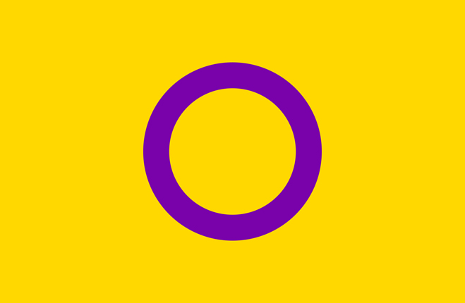 Bandiera Intersex intersessuali