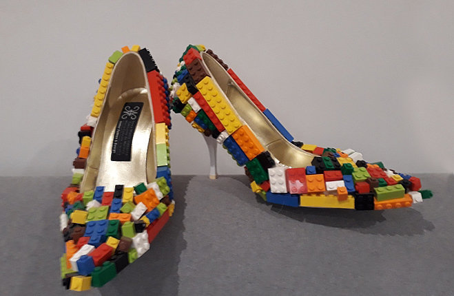 MoRa, Museum of Recycled Art Roma Scarpe con Lego