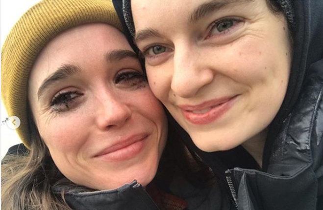 Ellen Page e Emma Portner 1 anno di matrimonio LGBT