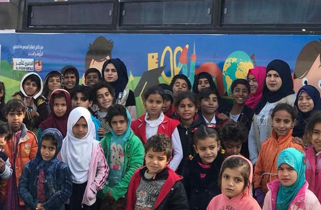 Hope Bus il bus della speranza di Iraqi Children Foundation in Iraq