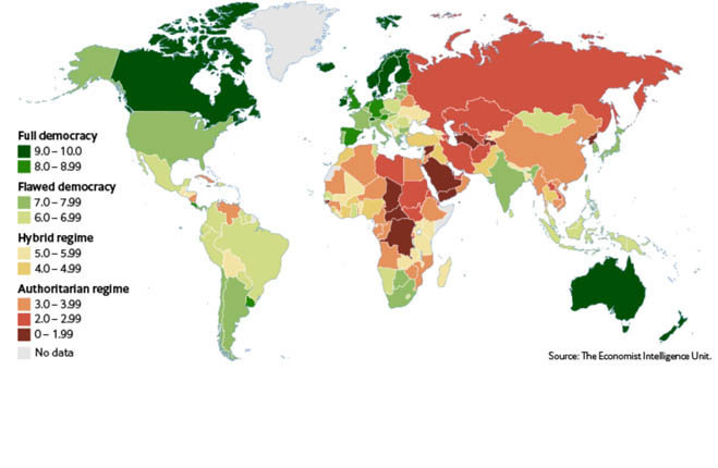 indice Democratico in Italia Democracy Index 2018 Me Too Economist Intelligence Unit