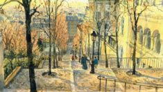 Scale di Montmartre quadro Ho sceso, dandoti il braccio, almeno un milione di scale, Eugenio Montale