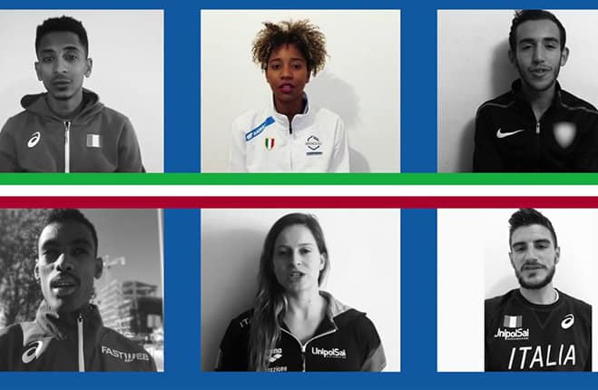 video atleti azzurri di origine straniera contro il razzismo no hate speech
