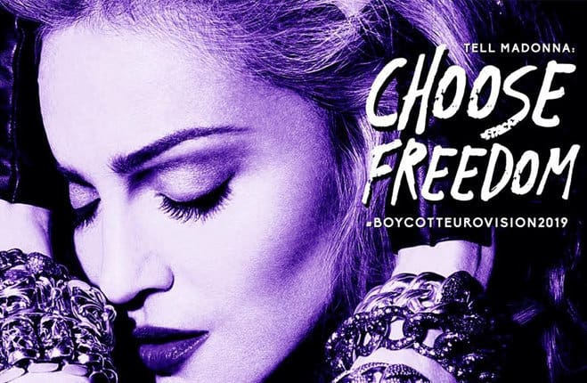 Madonna Eurovision 2019 boycott choose freedom