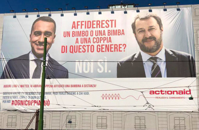 ActionAid Salvini Di Maio Adozione a distanza