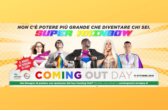 Coming Out Day campagna Arcigay LGBTI 11 ottobre 2019