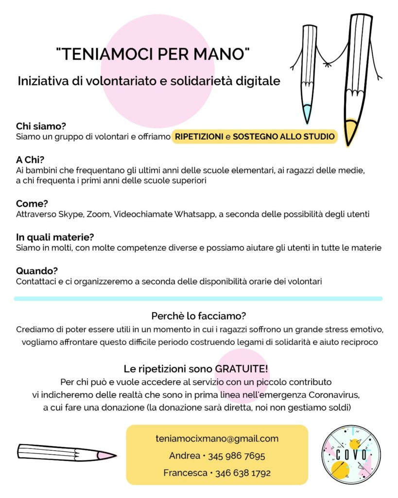 teniamoci per mano